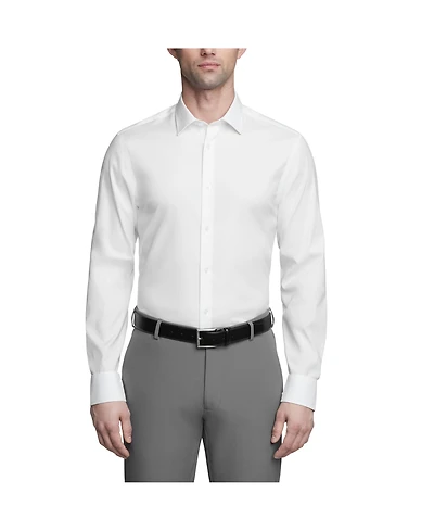 Calvin Klein Men's Refined Cotton Stretch Slim Fit Dress Shirt