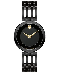 Movado Women's Esperanza Swiss Quartz Black Pvd Watch 28mm