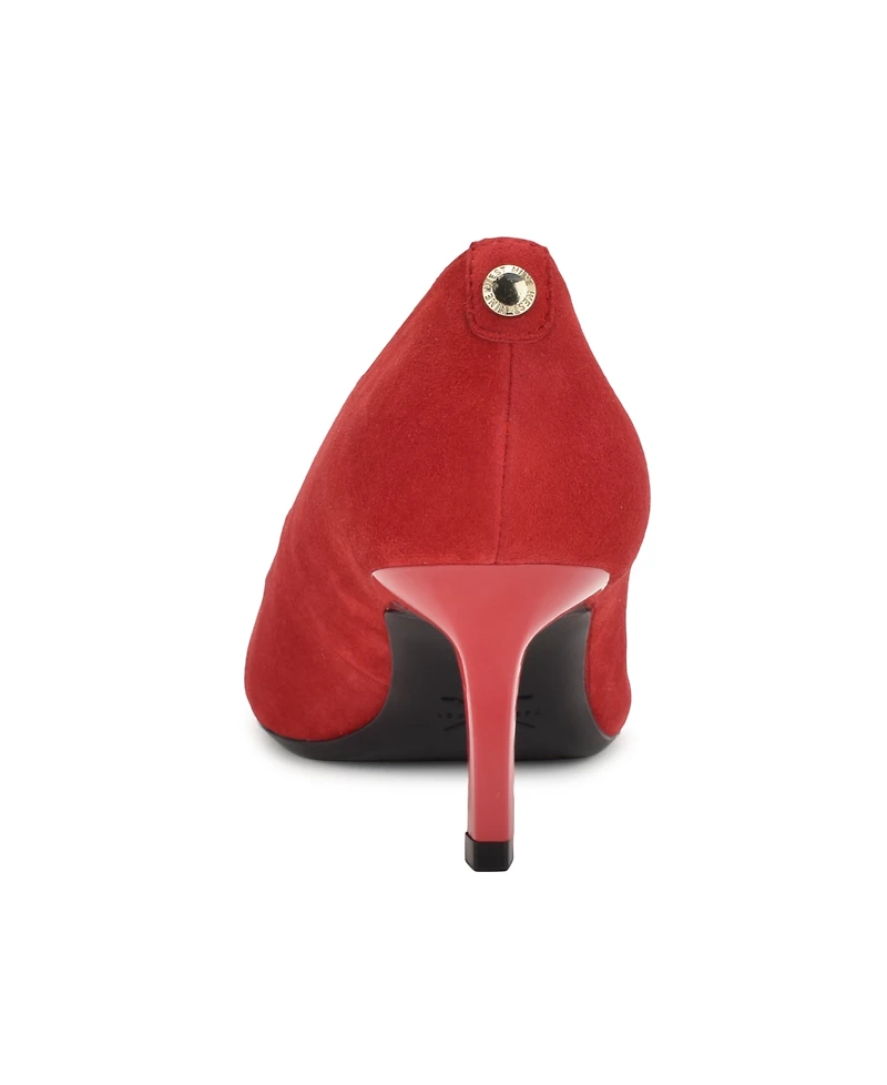 Nine West Women's Kuna 9X9 Kitten Heel Pointy Toe Dress Pumps