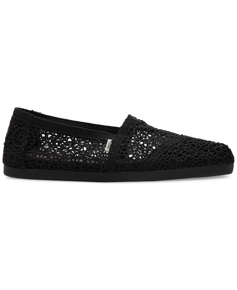 Toms Women's Alpargata Classic Espadrille Almond Toe Flats