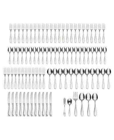 Oneida Cresta 90-Pc Flatware Set, Service for 12