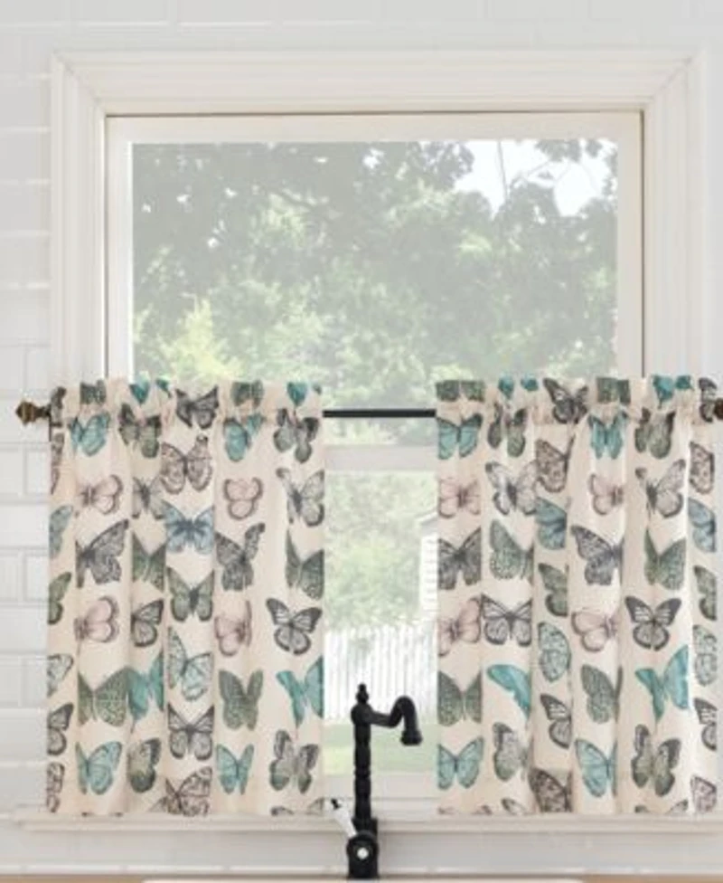 No. 918 Magdalena Crushed Voile Sheer Rod Pocket Kitchen Curtain Collection