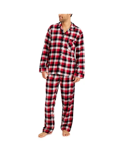 Hanes Men's Flannel Plaid Pajama Set