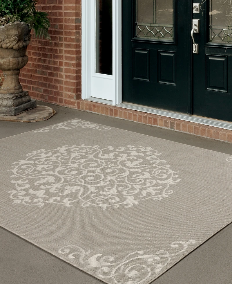 Oriental Weavers Portofino Outdoor 6649 1'10" x 7'3" Runner Area Rug