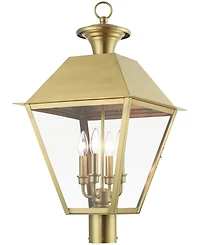 Livex Wentworth 4 Light Outdoor Extra Large Post Top Lantern