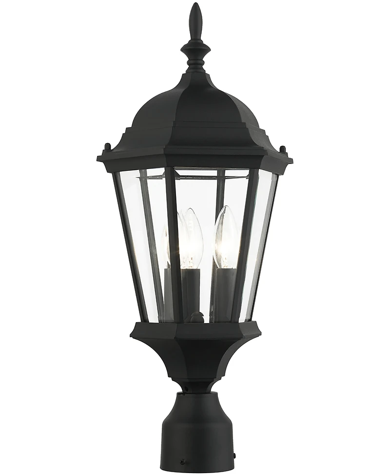 Livex Hamilton 3 Light Outdoor Post Top Lantern
