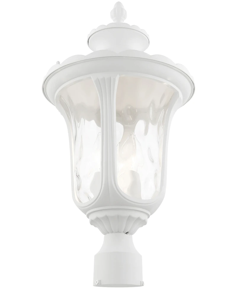 Livex Oxford 3 Light Outdoor Post Top Lantern