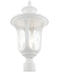 Livex Oxford 3 Light Outdoor Post Top Lantern
