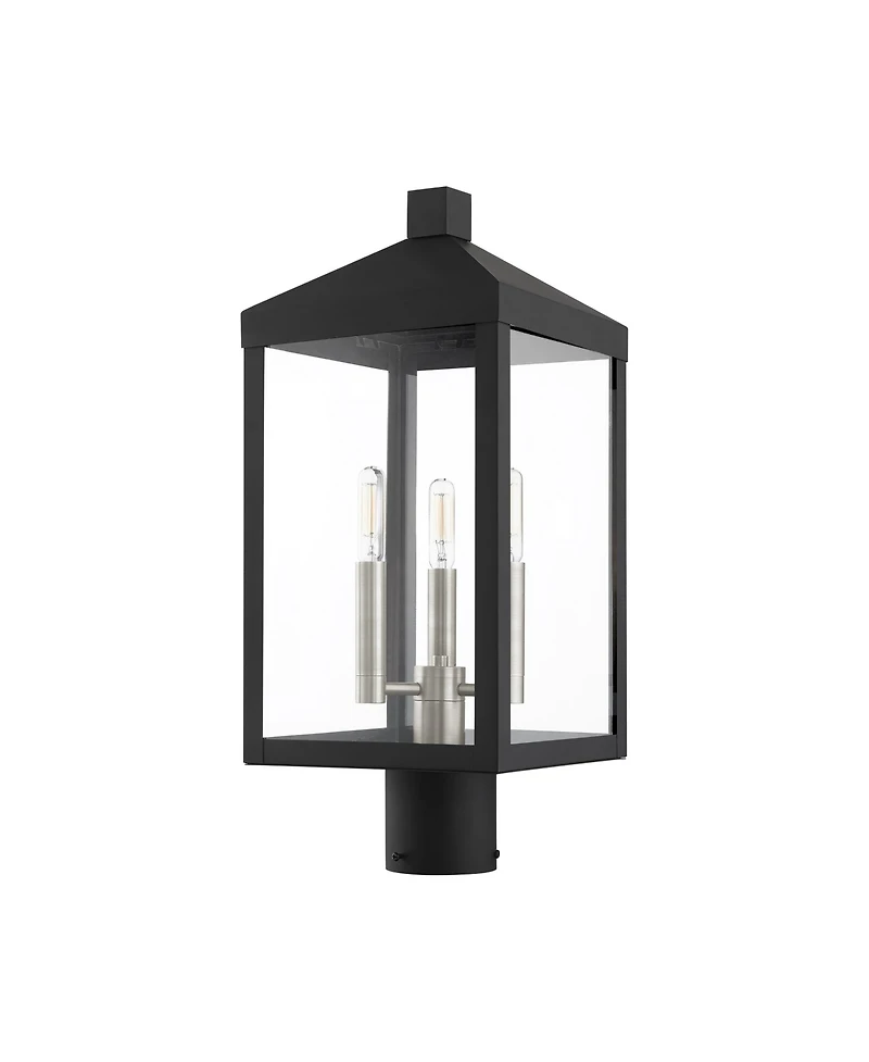 Livex Nyack 3 Light Outdoor Post Top Lantern