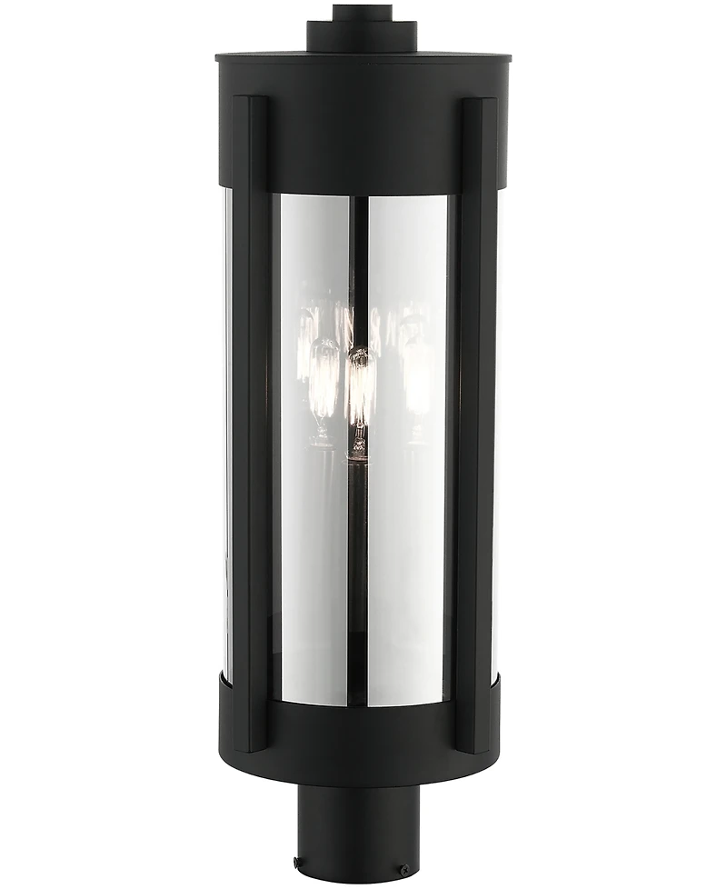 Livex Sheridan 3 Light Outdoor Post Top Lantern