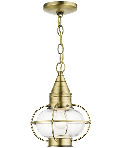 Livex Newburyport 1 Light Outdoor Pendant Lantern