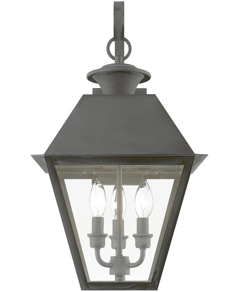 Livex Wentworth 3 Light Outdoor Large Wall Lantern