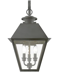 Livex Wentworth 3 Light Outdoor Large Wall Lantern
