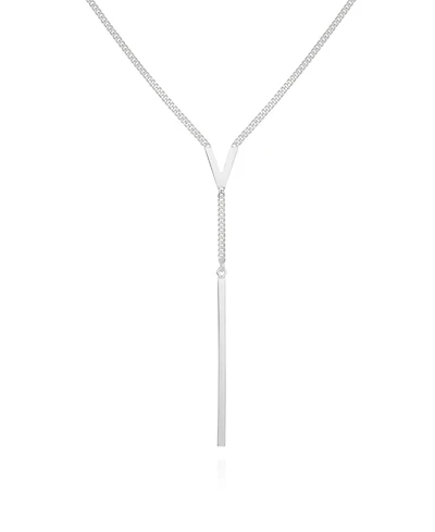 Vince Camuto Silver-Tone Lariat Y-Necklace