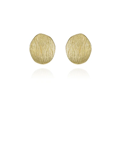 Vince Camuto Gold-Tone Texturized Pebble Coin Earrings
