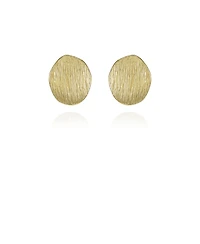 Vince Camuto Gold-Tone Texturized Pebble Coin Earrings