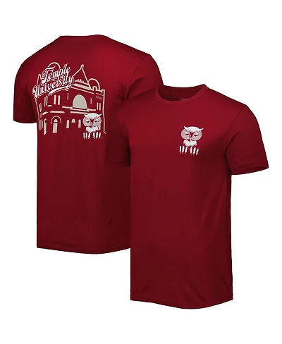 Men's Cherry Temple Owls Mascot Scenery Premium T-shirt