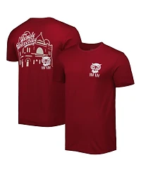 Men's Cherry Temple Owls Mascot Scenery Premium T-shirt