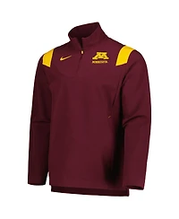 Men's Nike Maroon Minnesota Golden Gophers 2022 Coaches Sideline Quarter-Zip Top