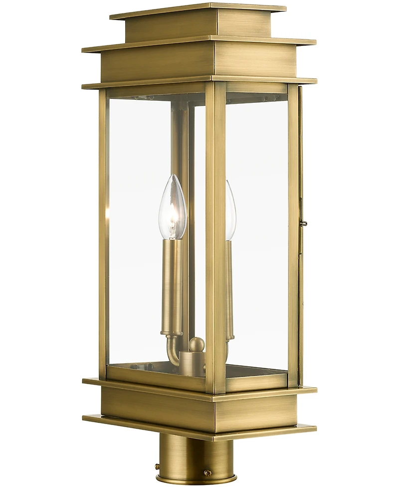 Livex Princeton 2 Light Outdoor Post Top Lantern