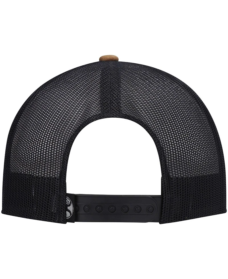 Men's Hooey Tan, Black Holley Trucker Snapback Hat