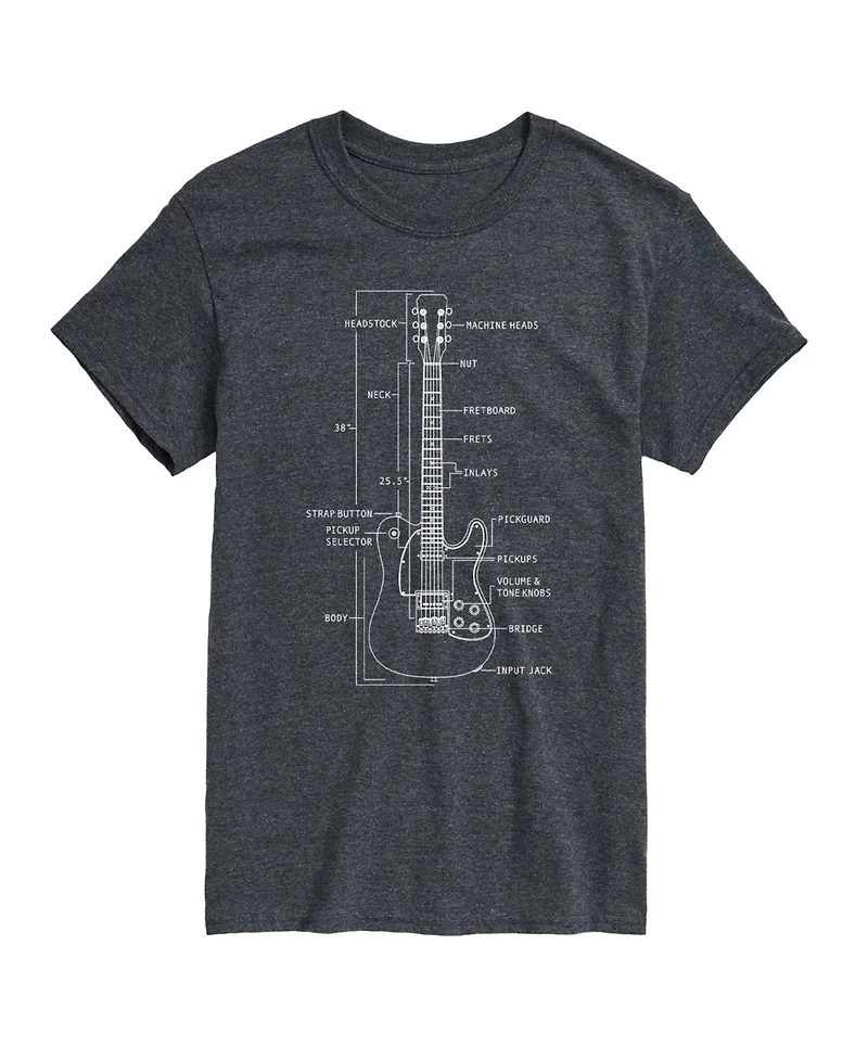 Airwaves Men's Guitar Short Sleeve T-shirt
