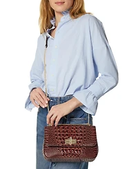 Brahmin Rosalie Convertible Chain Strap Small Leather Crossbody
