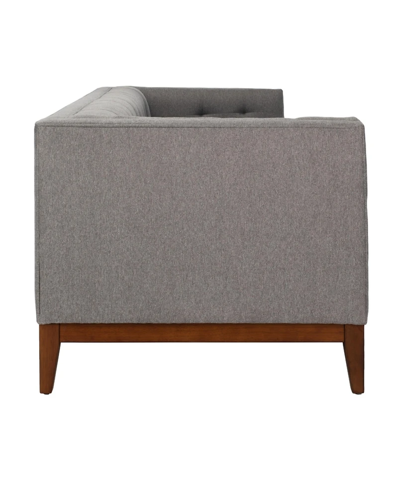 Garnet 85" Linen Tufted Sofa