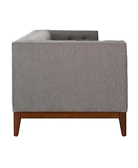Garnet 85" Linen Tufted Sofa