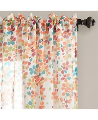 Lush Decor Weeping Flower Room Darkening Window Curtain Panels Pair - Floral Curtains