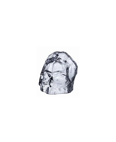 Nude Glass Memento Mori Faceted Skull Head Decor, Small