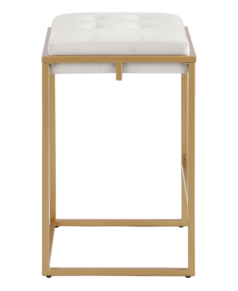 Coaster Home Furnishings Nadia 2-Piece Square Metal Padded Seat Counter Height Stool Set