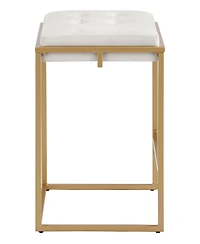 Coaster Home Furnishings Nadia 2-Piece Square Metal Padded Seat Counter Height Stool Set