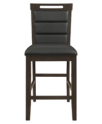 Coaster Home Furnishings Prentiss 2-Piece Asian Hardwood Upholstered Counter Height Chair Set