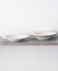 Noritake Platinum Wave Set of 4 Soup Bowls, Service For 4