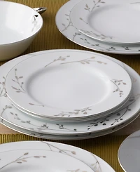 Noritake Birchwood Set of 4 Dinner Plates, Service For 4