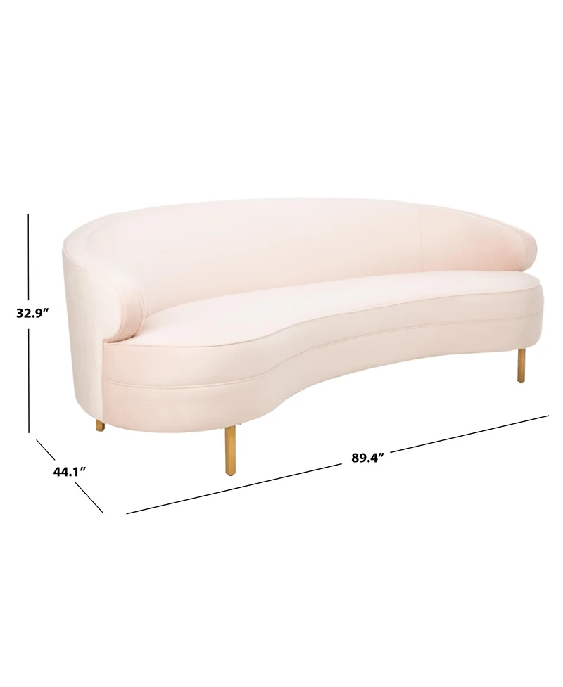 Primrose 89" Curved Sofa