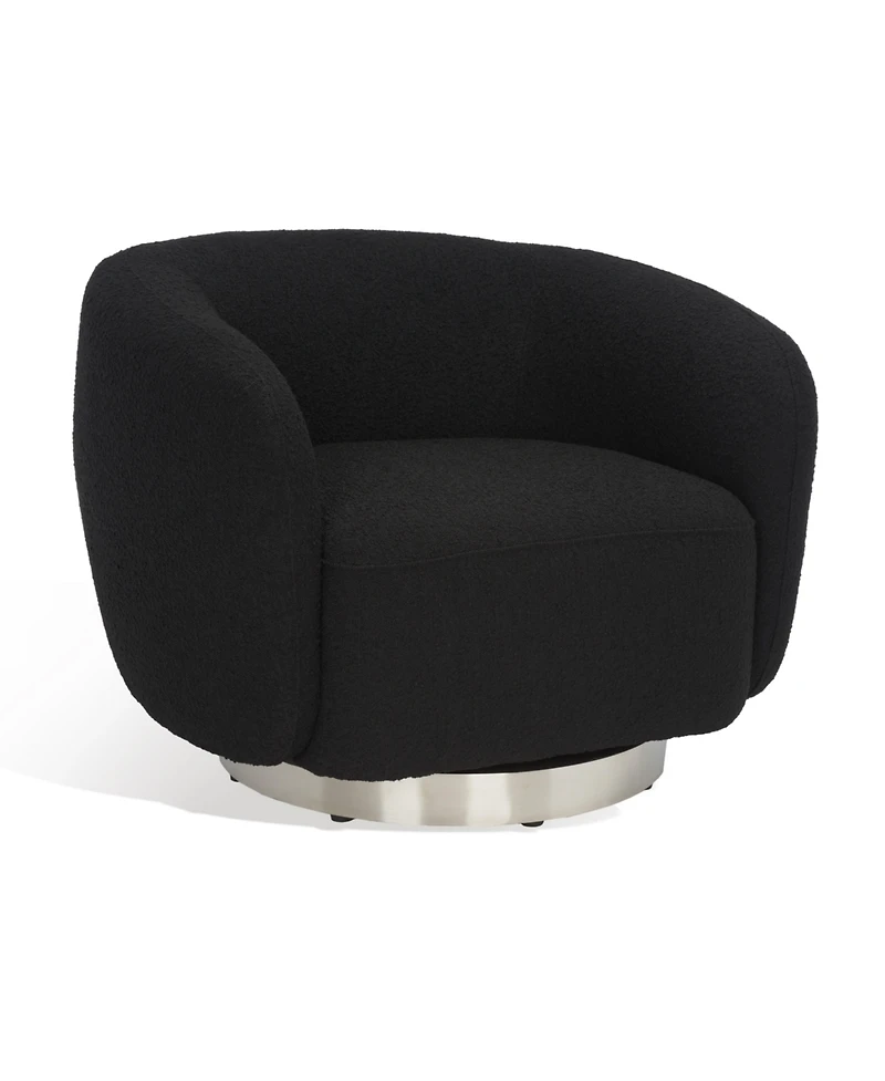 Bernard 38" Boucle Swivel Accent Chair