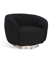 Bernard 38" Boucle Swivel Accent Chair
