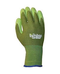 Bellingham Rayon Gardener Gloves with Natural Rubber Palm, Small, Green
