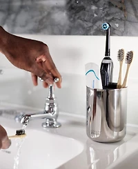 Joseph Joseph Easy Store Luxe Stainless-Steel Toothbrush Caddy