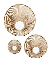 American Art Decor Woven Paper Rope Wall Decor, Set of 3