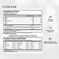 Codeage Multi Collagen Peptides Protein Powder - Chocolate Mocha Instant Coffee - Gourmet Knoa Coffee Drink & Shake