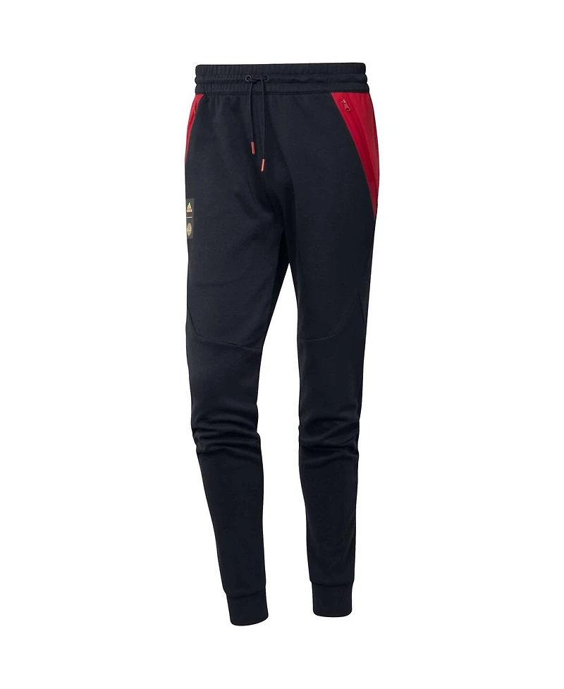 Men's adidas 2023 Player Black Atlanta United Fc Club Travel Pants