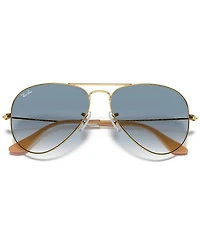 Ray-Ban Unisex Sunglasses, RB3025 Aviator Gradient