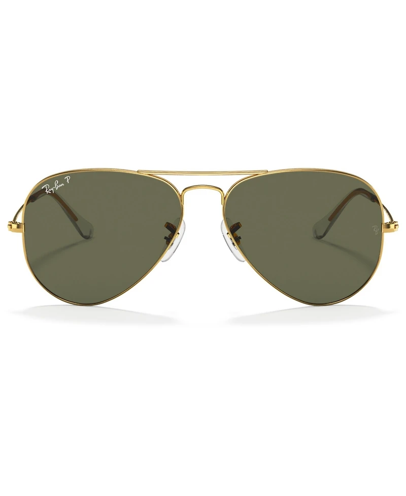 Ray-Ban Unisex Polarized Sunglasses, RB3025 Aviator Classic