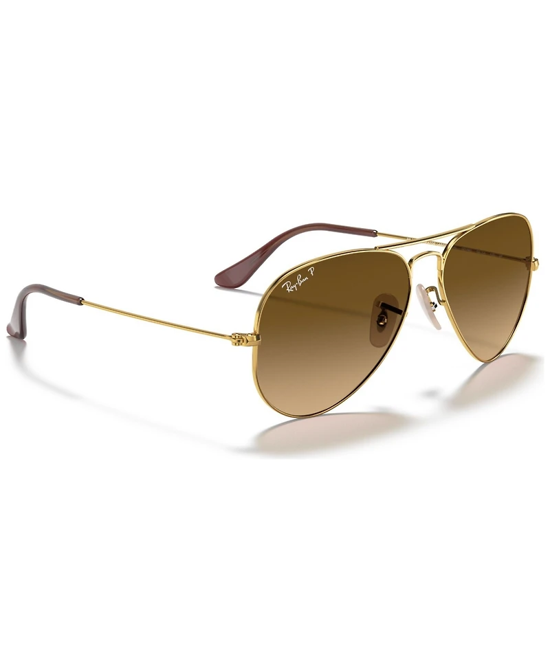 Ray-Ban Unisex Polarized Aviator Classic Sunglasses, RB3025