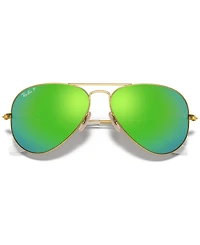 Ray-Ban Polarized Sunglasses, RB3025 Aviator Mirror