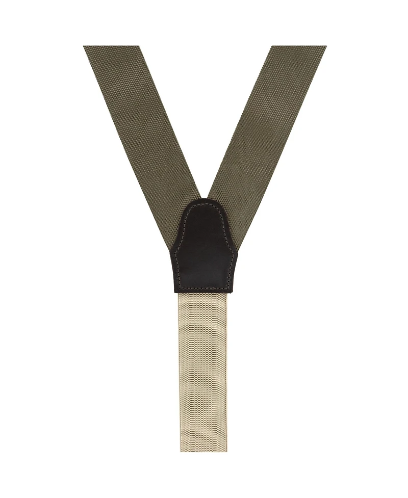 Trafalgar Men's Hudson Nylon Button End Suspenders