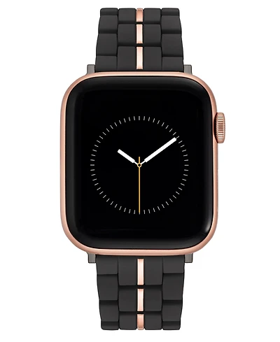 Nine West Women's Rubberized Link Bracelet designed for Apple Watch 42mm (Series 10) & 38/40/41mm